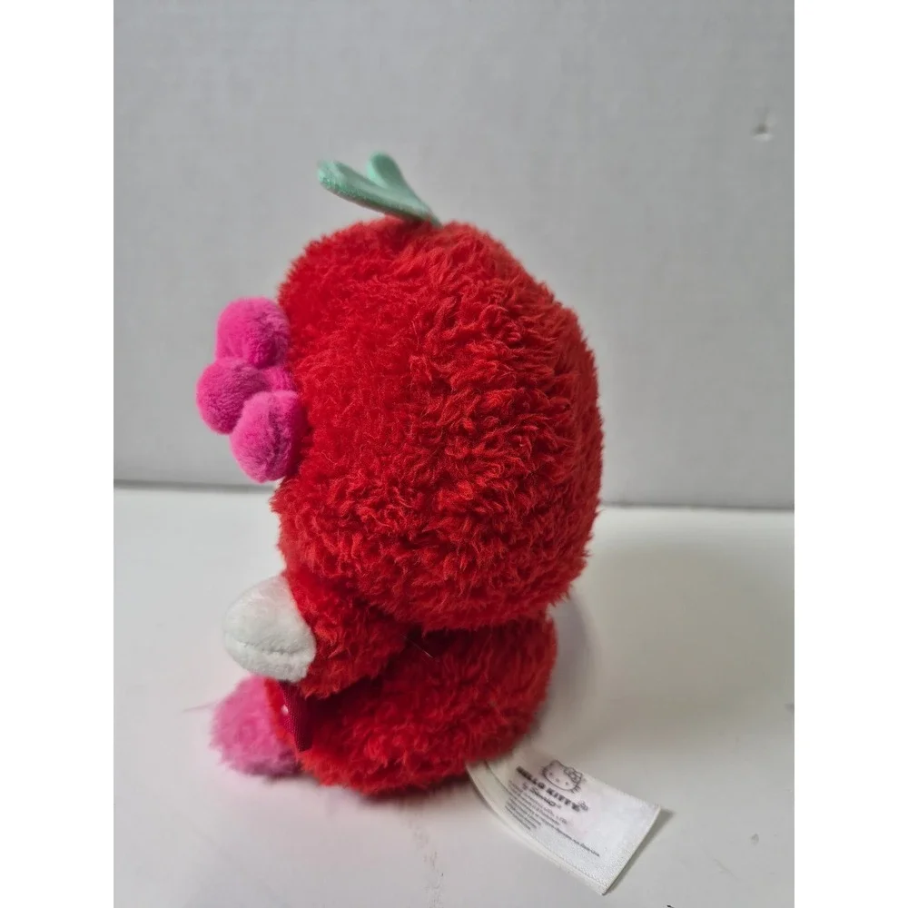 Sanrio Hello Kitty BumBumz by Russ Strawberry Plush Red Pink 5 Inch Toy